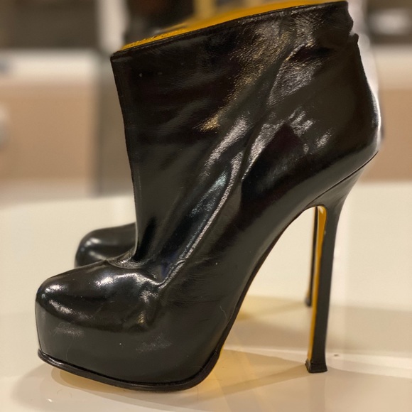 YSL Yellow Bottom Boots - Picture 1 of 6